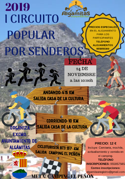 cartel circuito popular senderos 2019