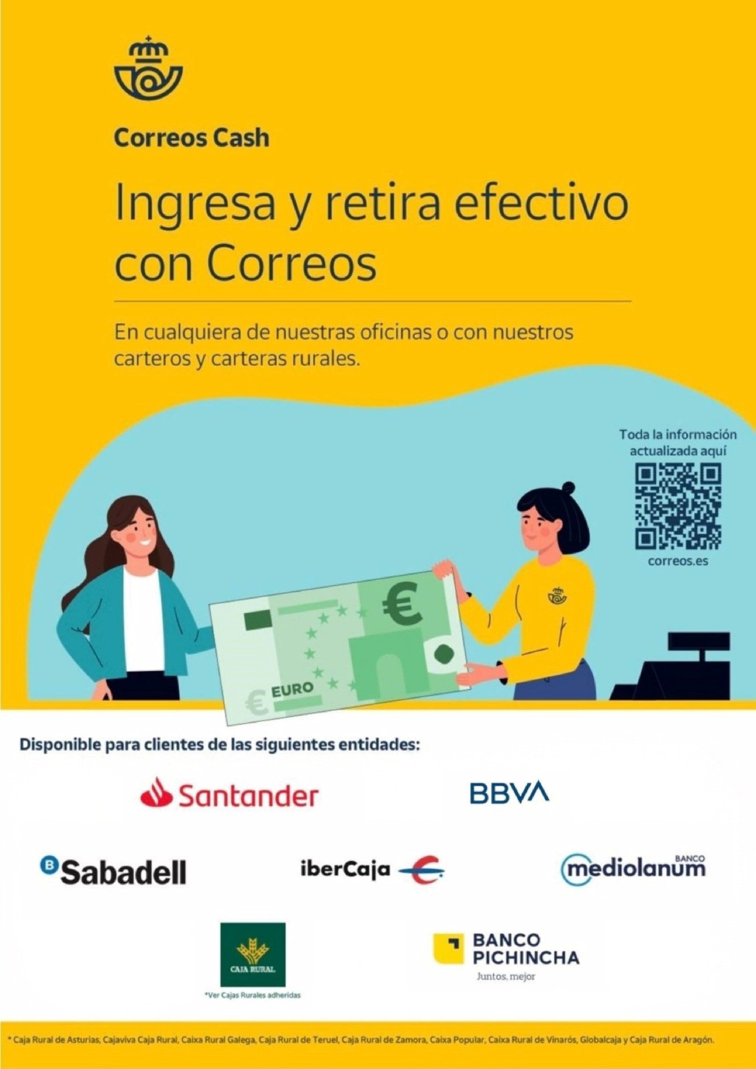 Cartel Correos Cash